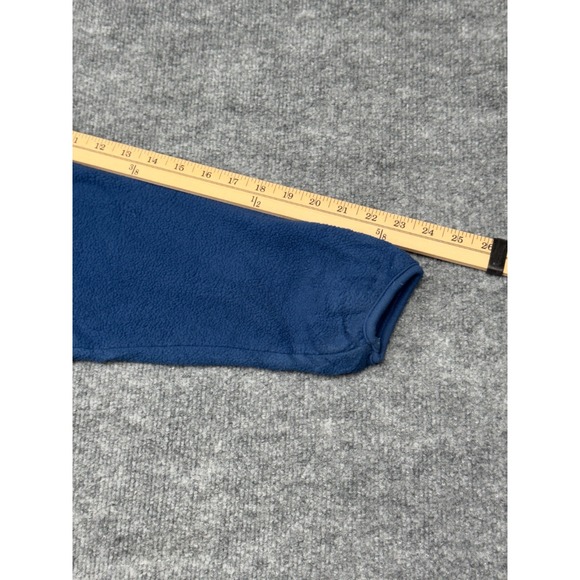 Vintage 90's Columbia Pullover Fleece Snap T Mens XL Blue Black USA Made - Picture 13 of 16